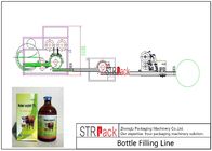 خط پرکن بطری مایعات دامپزشکی / خط دستگاه پرکن مایع بطری