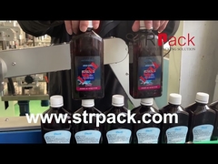 لیبلینگ دو طرفه بطری ماشین لیبل زن جلو و عقب با سرعت بالا