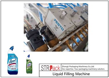دستگاه پرکن اتوماتیک بطری مایع 100 میلی لیتری، دستگاه پرکن کلروکس / سفید کننده / اسید