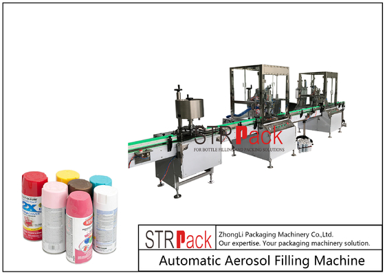 دستگاه پرکن آئروسل رنگ اسپری 5m3/min 560ml 3600cans/H
